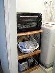 I have enough space for my oven - set up the shelf myself~